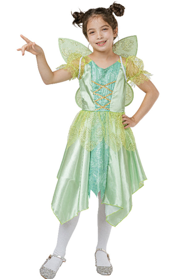 GREEN FAIRY GIRL CONTAINS DRESS AND WINGS